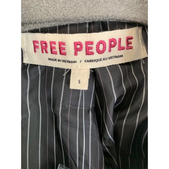 New Free People Betty Double-Breast Crop Blazer S Lined Houndstooth RFF10661 - Picture 6 of 11